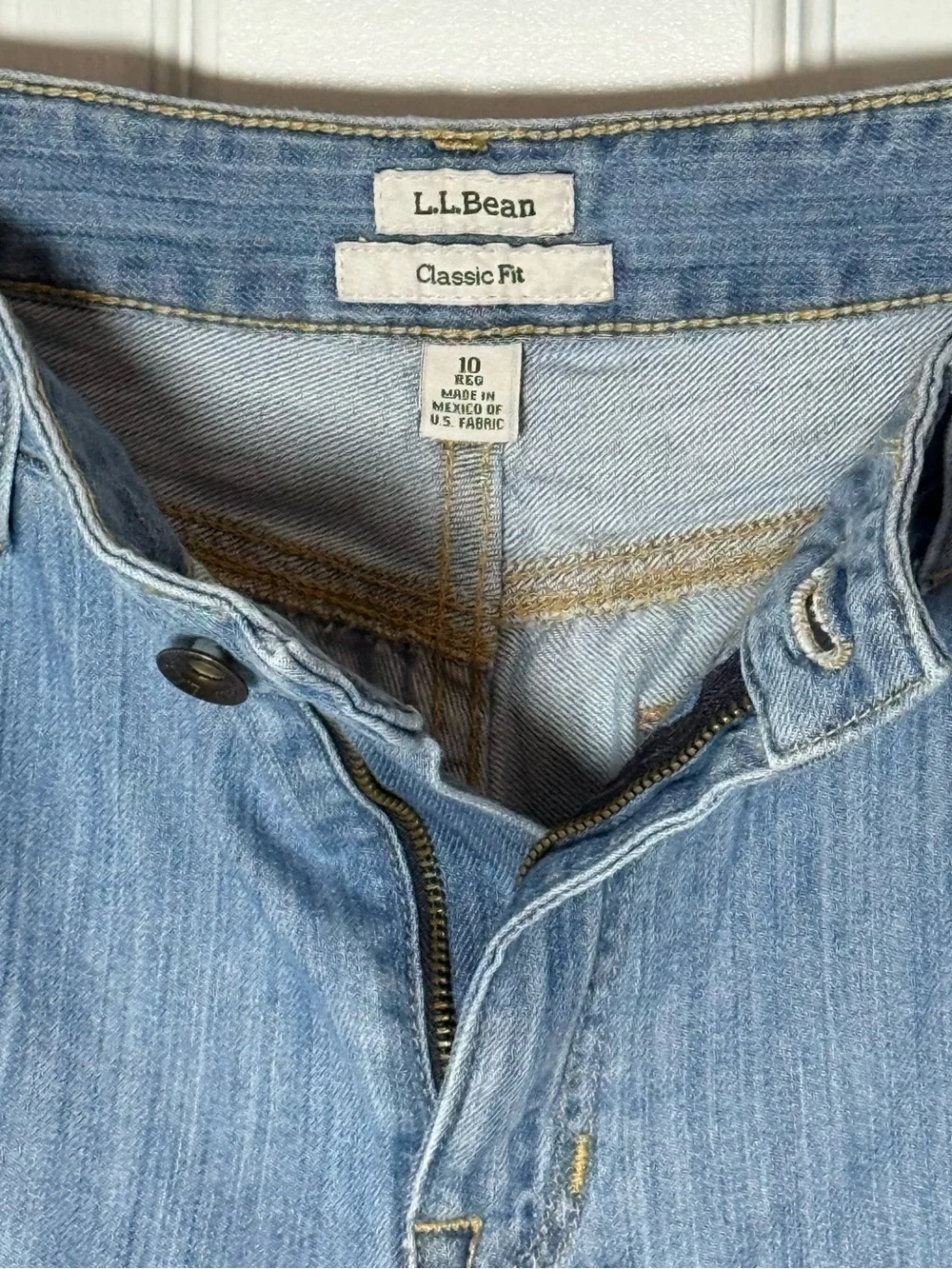 L.L. Bean Light Blue Denim Women's Bermuda Shorts Jorts